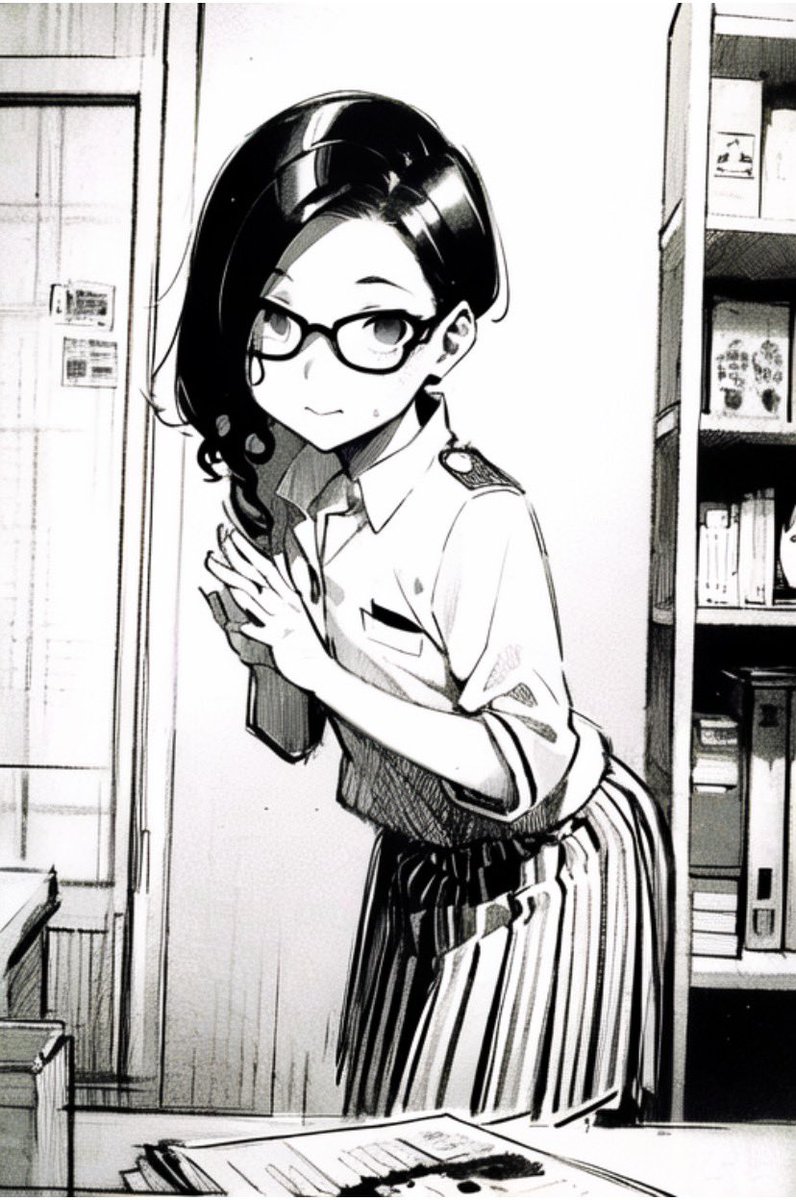 ん、これはなんかやっちゃった時の顔……ああっ、大事な書類にインクをこぼしちゃってるじゃあないか！ これはし…