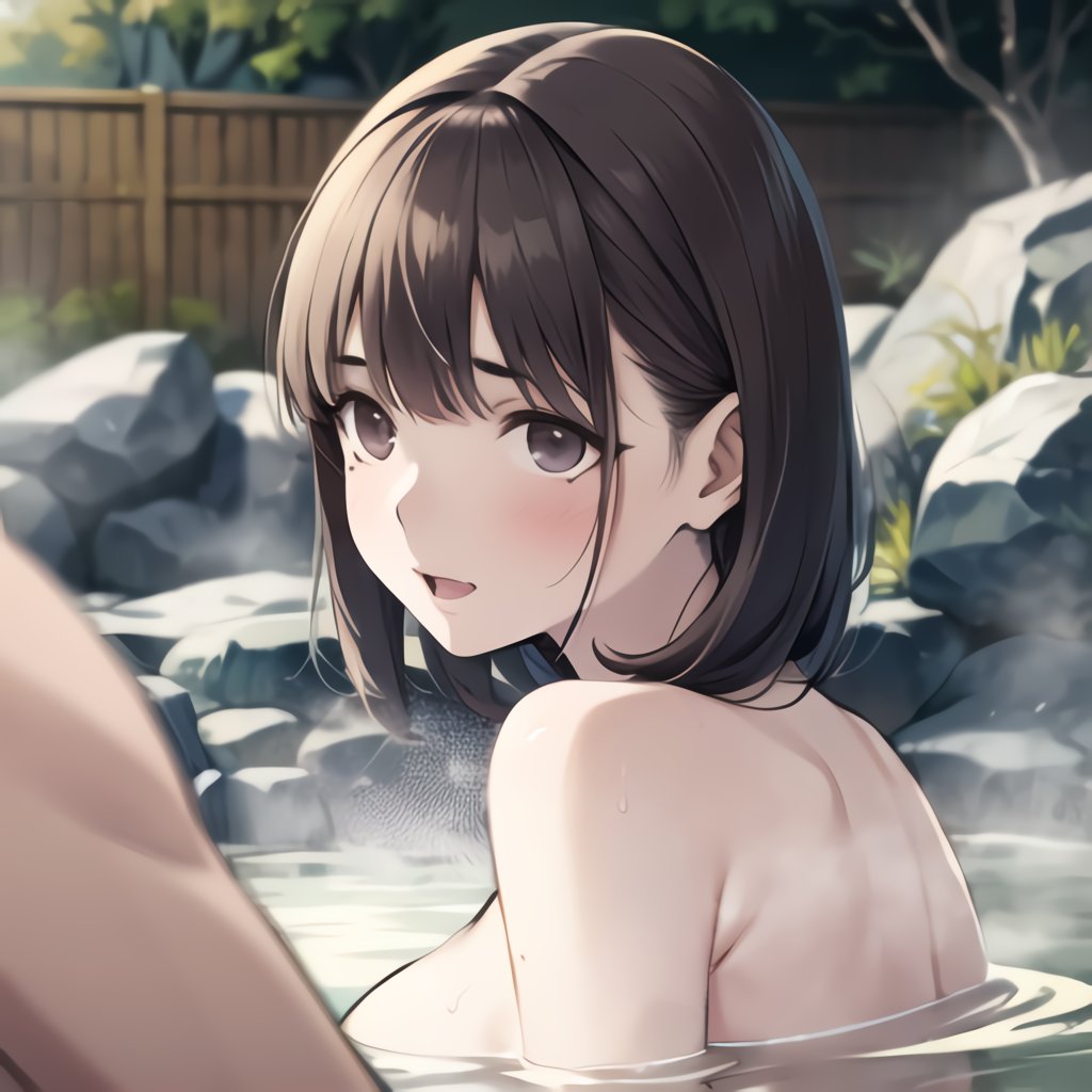 「貸切風呂じゃなかったら、みんなに見られちゃうね」 絶対に行かせるわけにはいかないな……！ 混浴の露天風呂…