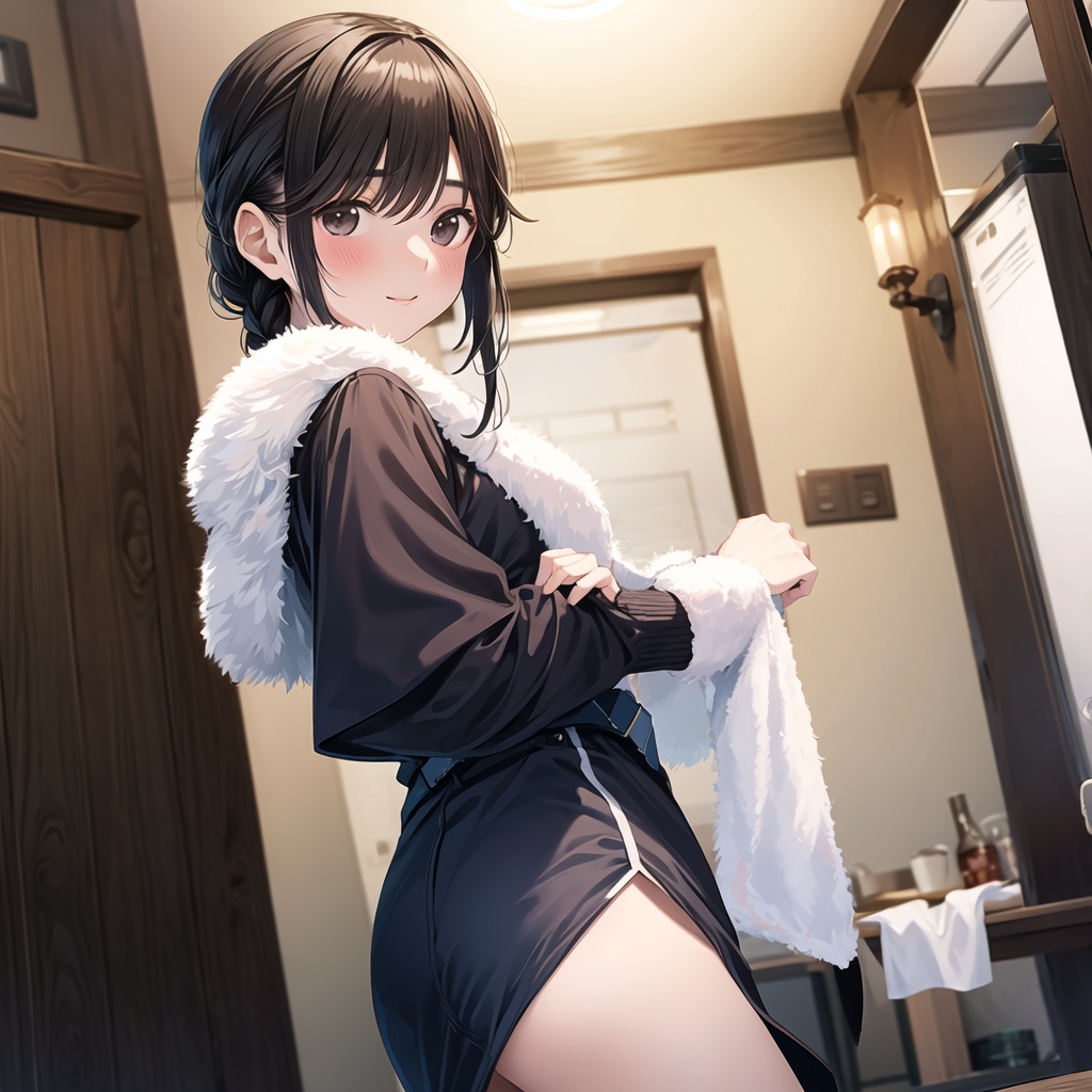 お風呂あがり。部屋付きの露天風呂だと気軽に入れていいよな