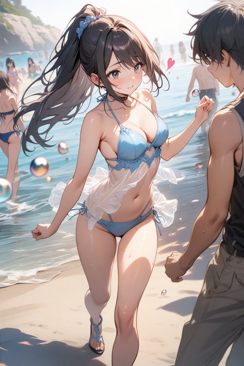 好きな子（水着姿）が海でナンパされてるのを見た時のあの感情は、うん、なんだろう。 あ、まぁ、ただ同僚と話し…