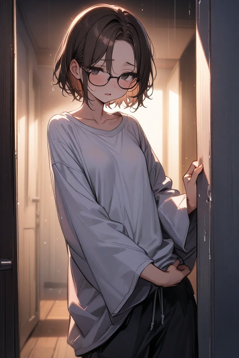 なんてどしゃ降りだ。ずぶ濡れじゃあないか！ 震えてるにゃんこを連れて帰ってあげなければ…