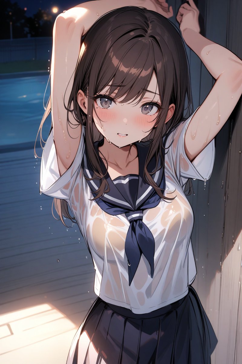 雨の日の夜、学校のプールに忍び込んだときの話。誰もが経験したことのあるイベントですよね