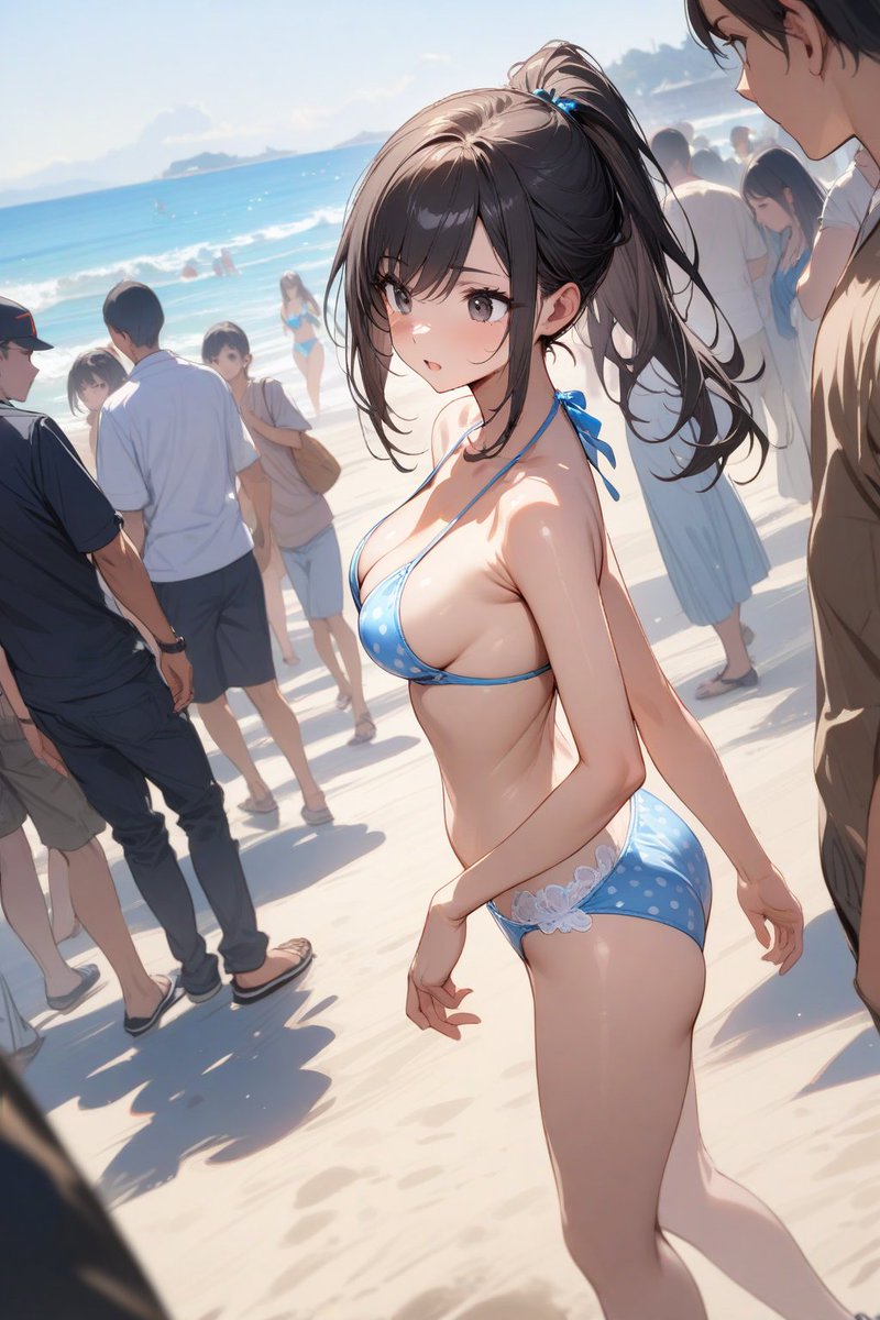 人目のない場所を探してるカノジョ