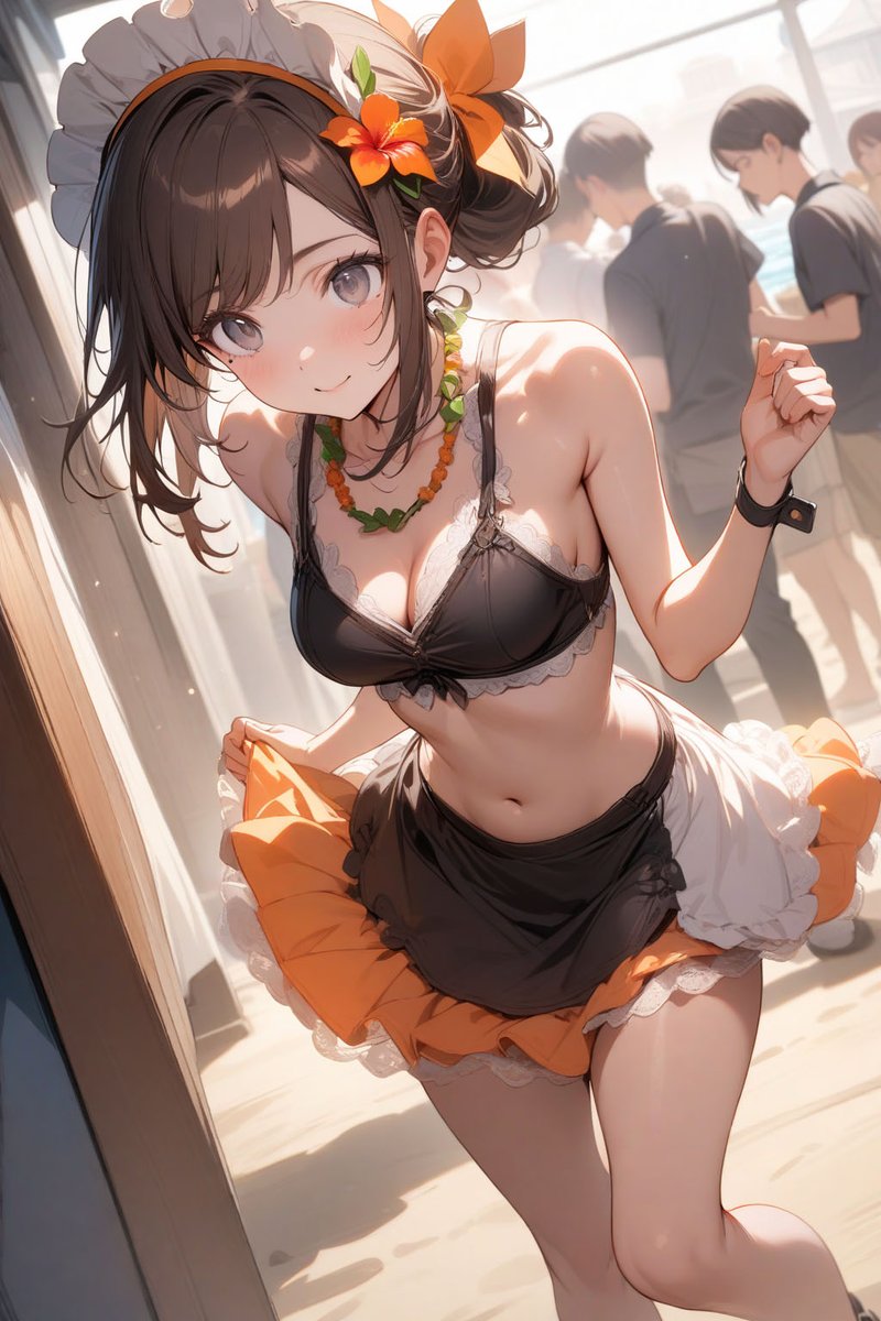 忙しそうだけど、僕を見かけたら少し微笑んでくれる海の家の店員さん。そんなコンマ数秒で幸せになれる。カノジョ…