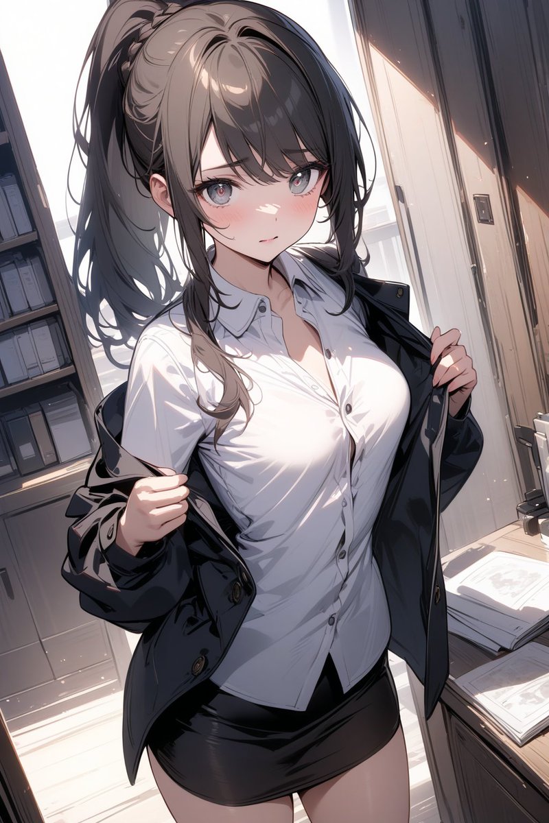 私もどんな服が好きですかとか、会社の子に聞かれてみたいなぁ…（まずそこ）。 誰もいない書庫とかで、恥ずかし…