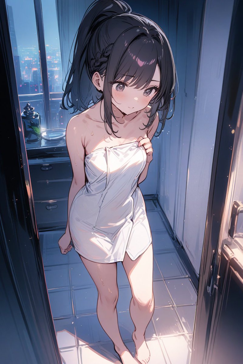 お泊り中