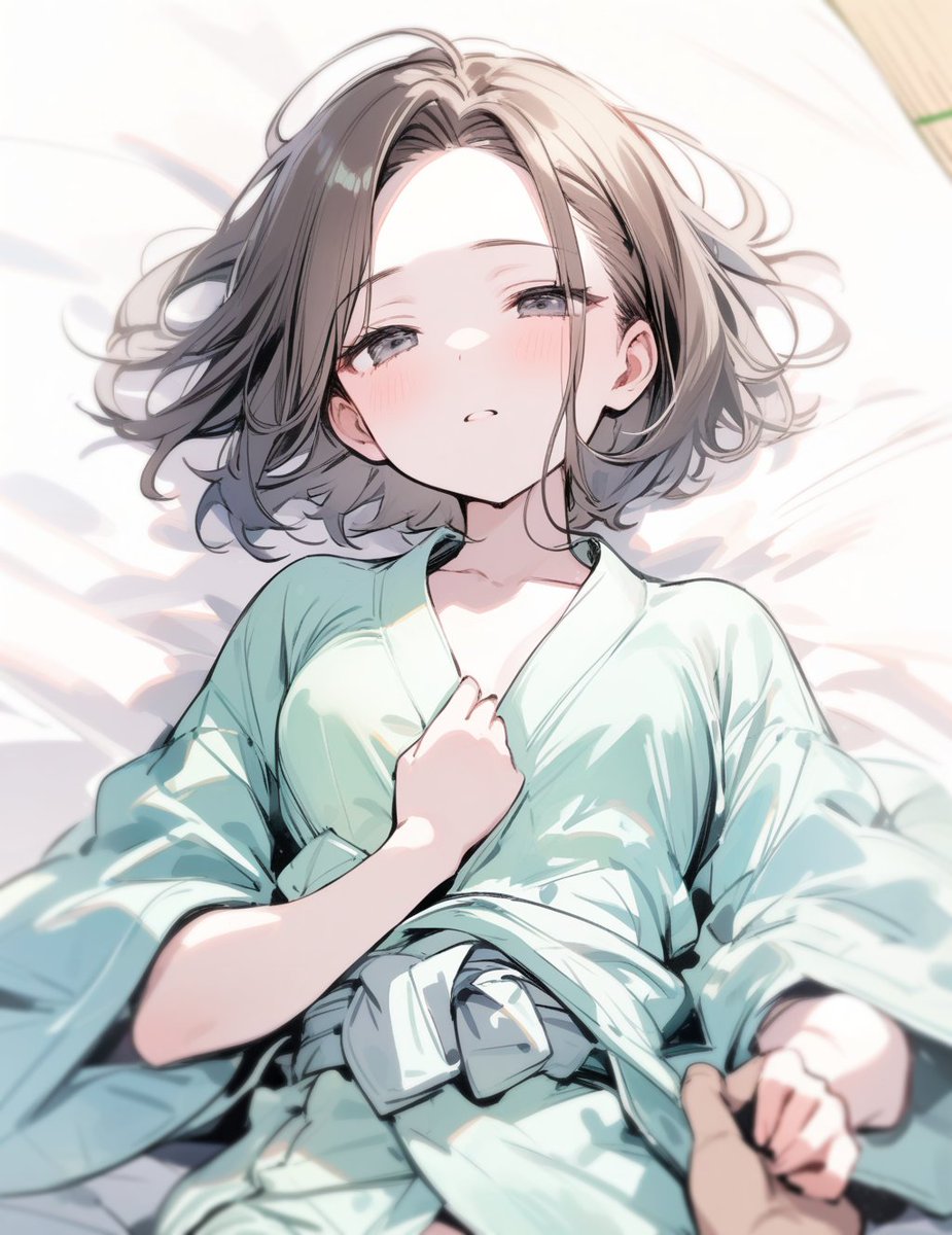 お風呂のあとで気持ちよく横になってるとこ