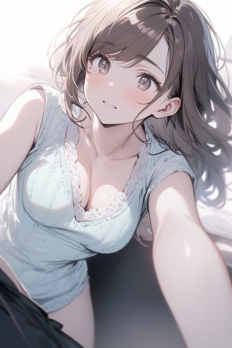 寝顔を見られてた