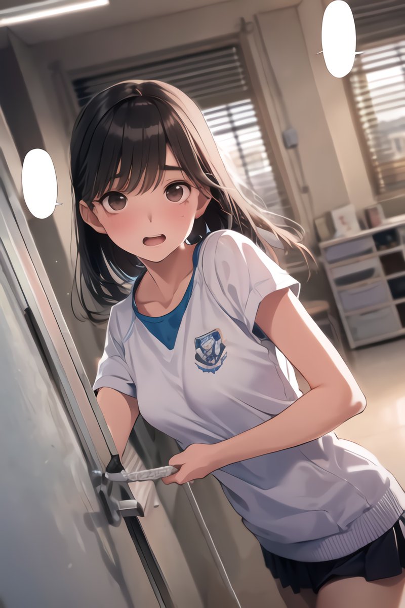 コーチを探してたら教員室から慌てた様子の高嶺さんが出てきたときの。ん、あ、いるんだ？ 良かった良かった