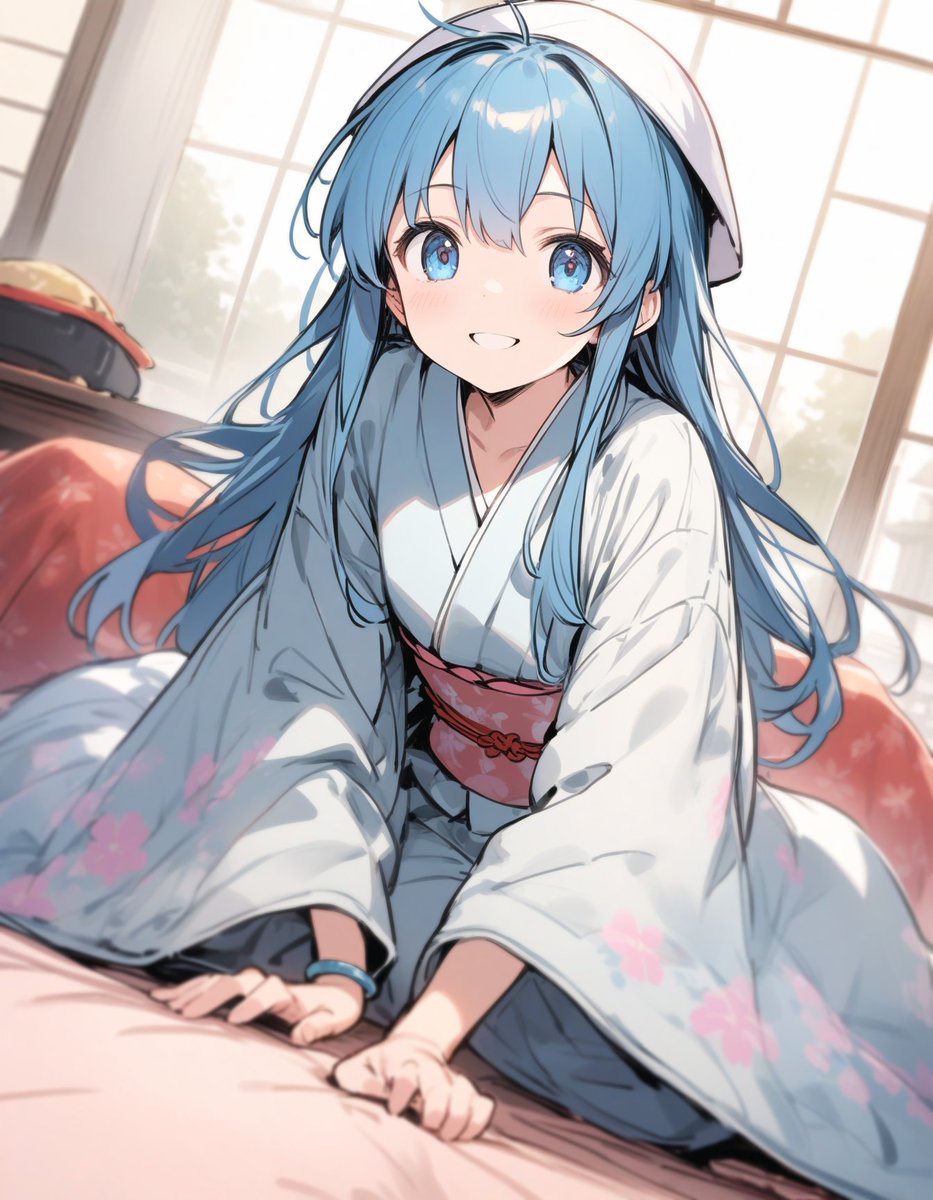 こたつから這い出して来たイカ娘