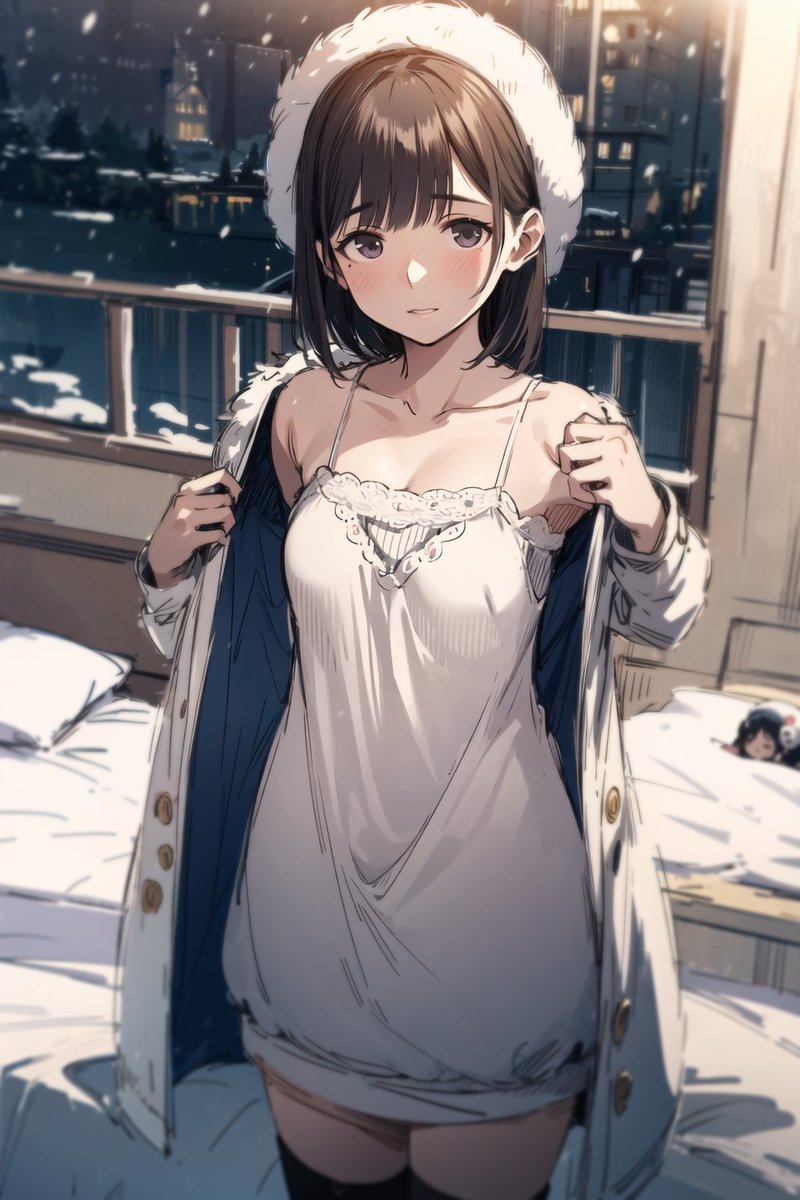 コートを脱いだら薄着だった