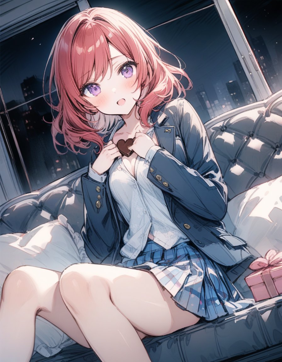 誰に何を言われたのか、バレンタインの夜に変なことを始めた女の子