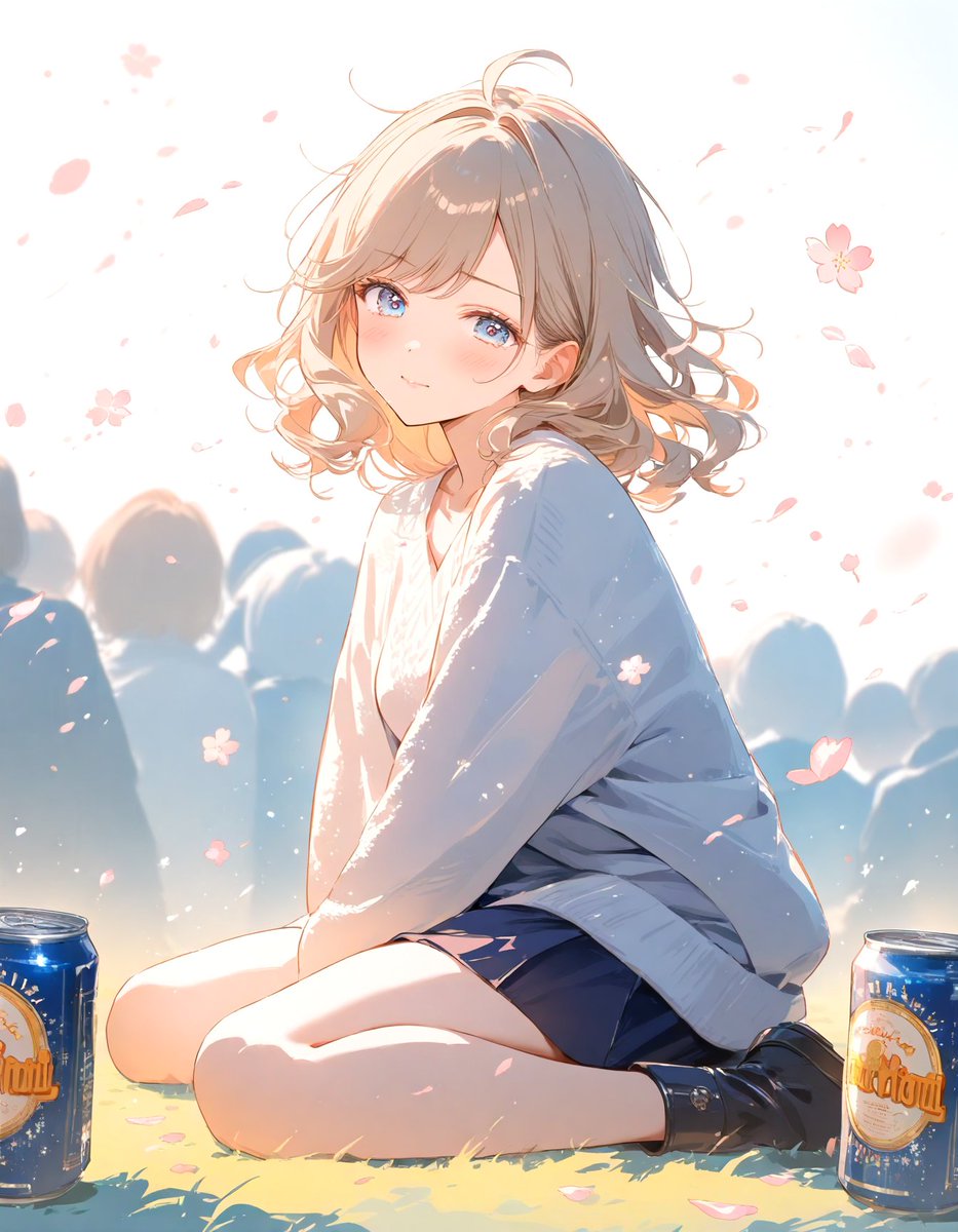 お花見でJDがいたので隣に座ってみた