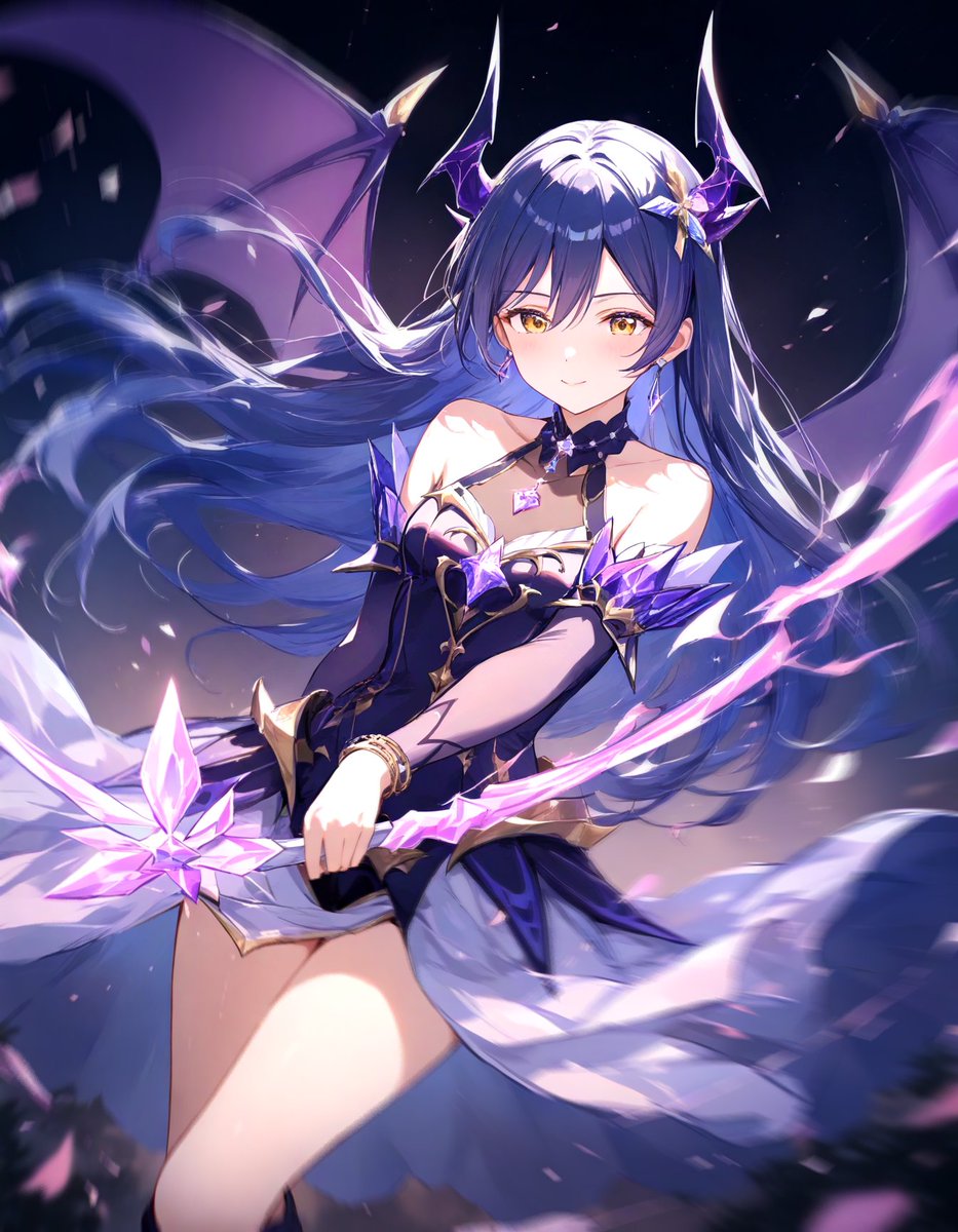 海未ちゃんデビル化。 エンカウントするとラブアローシュートが降り注ぎ『魅了』されそう。ゲームオーバーですね…