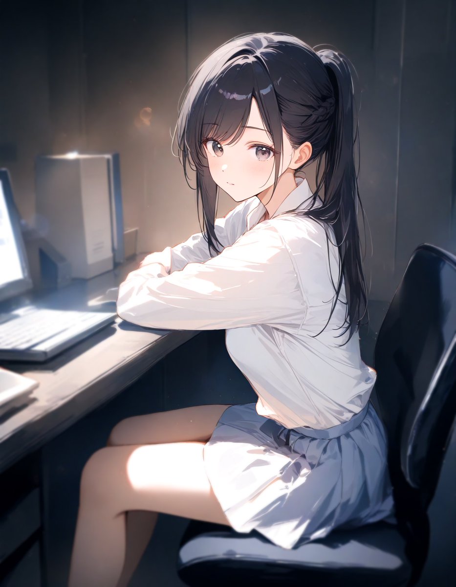 困ってたカノジョの資料作成を手伝うイベントが発生。新人にこんな重い仕事を押し付けるとは……ブラック企業だな