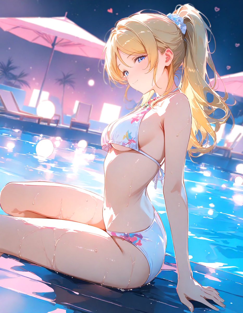 「このフロート、ふたり寝そべれるかしら？」 絢瀬様、おともいたします