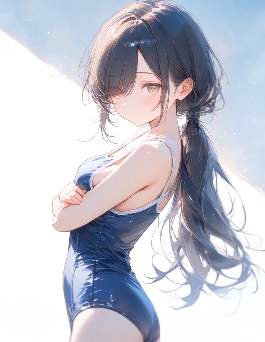 妹友「お兄さん。見すぎです」 すまない。自分の部屋に入ったらスク水少女がいたんだ。目も点になるってもんじゃ…