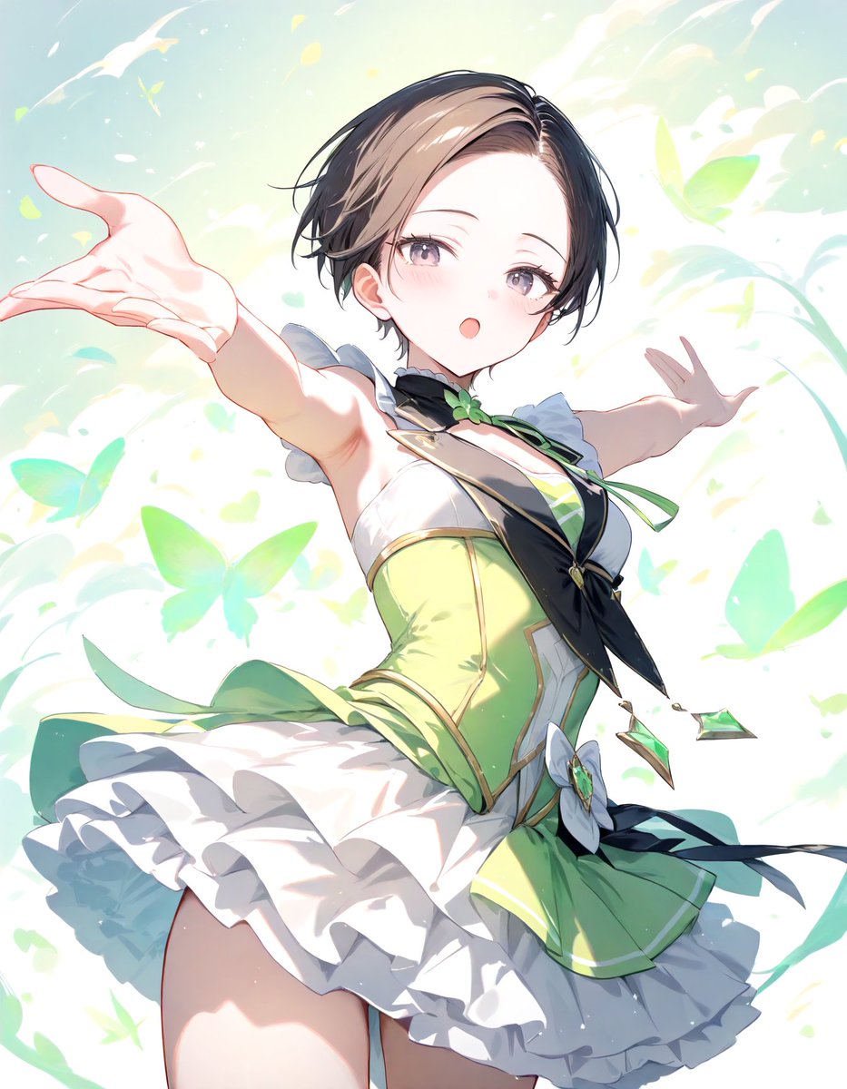 アイドル衣装なのか魔法少女なのか微妙なとこだな
