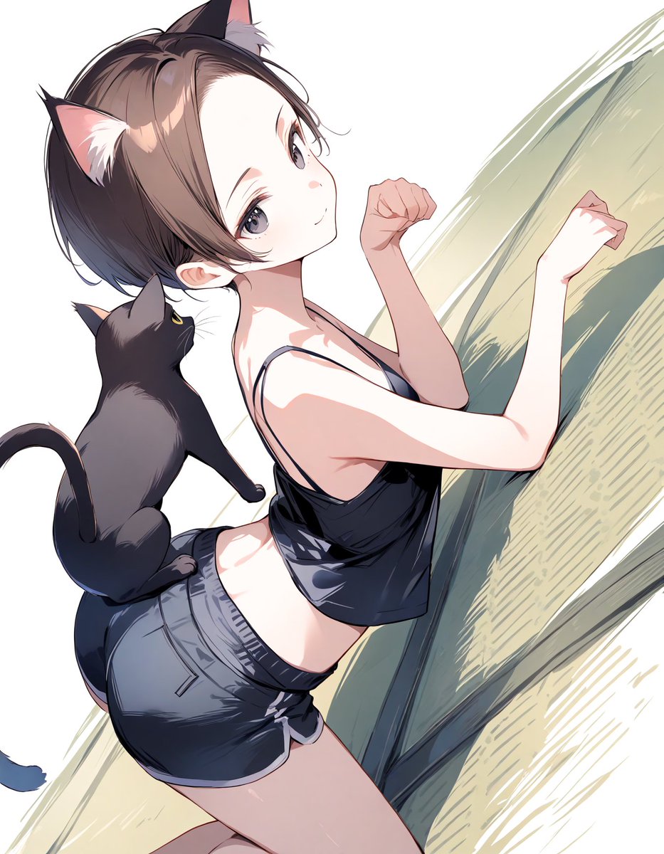 「ほら、にゃんにゃん。ネコリンコだよー」 おはようリンコ🐈ﾆｬｰﾝ