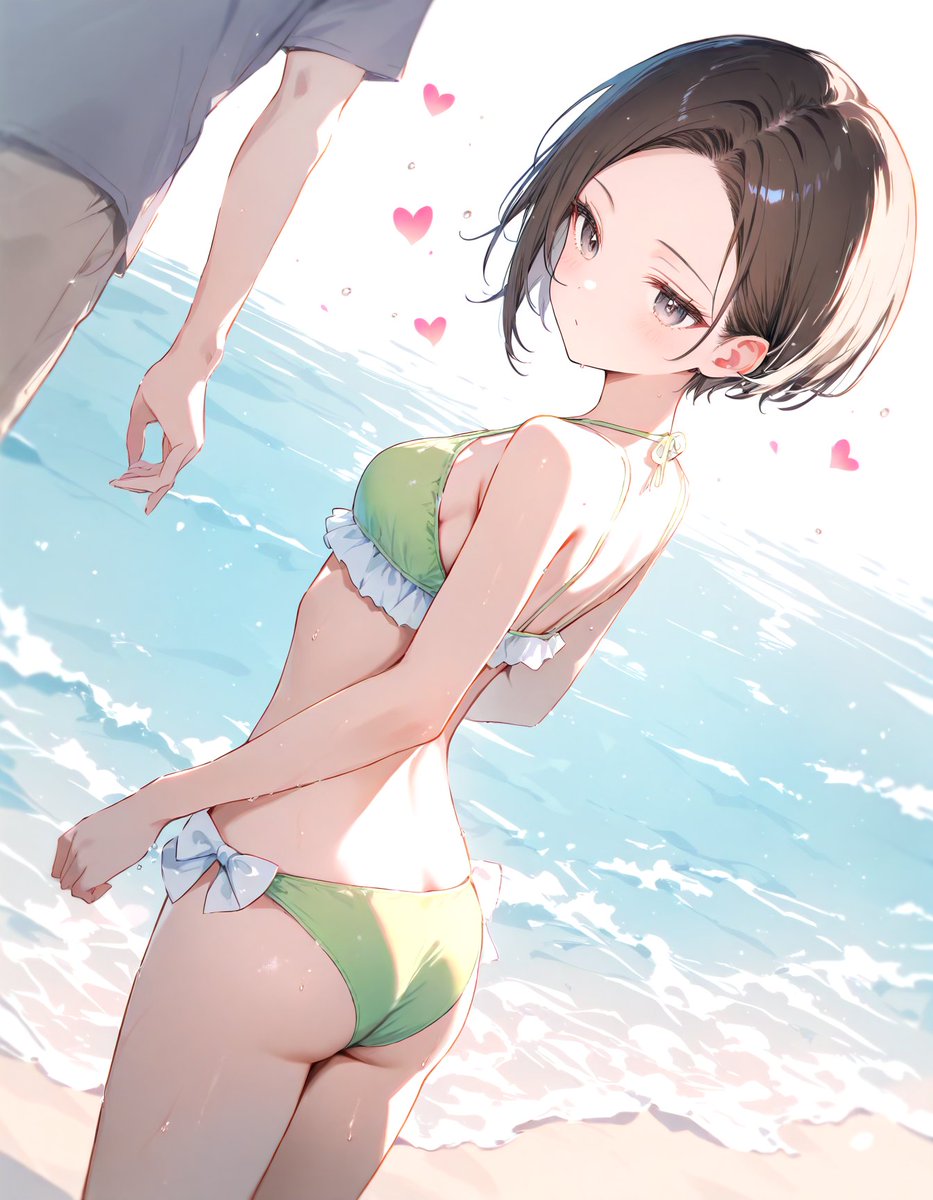 誕生日だし海行こうぜ！ 「水着見たいだけじゃん……。」 「目がヤラシイからヤダ」だのなんだの言ってたけど最…