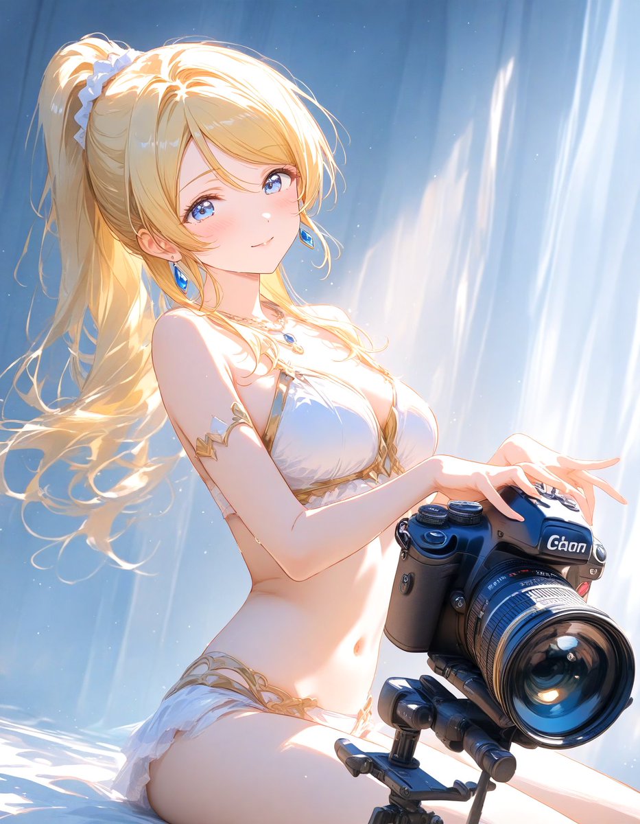 雑誌・スクールアイドル特集号の宣伝動画を撮影してる絢瀬さん。 水着も多そうかな？ 期待が持てそうだ