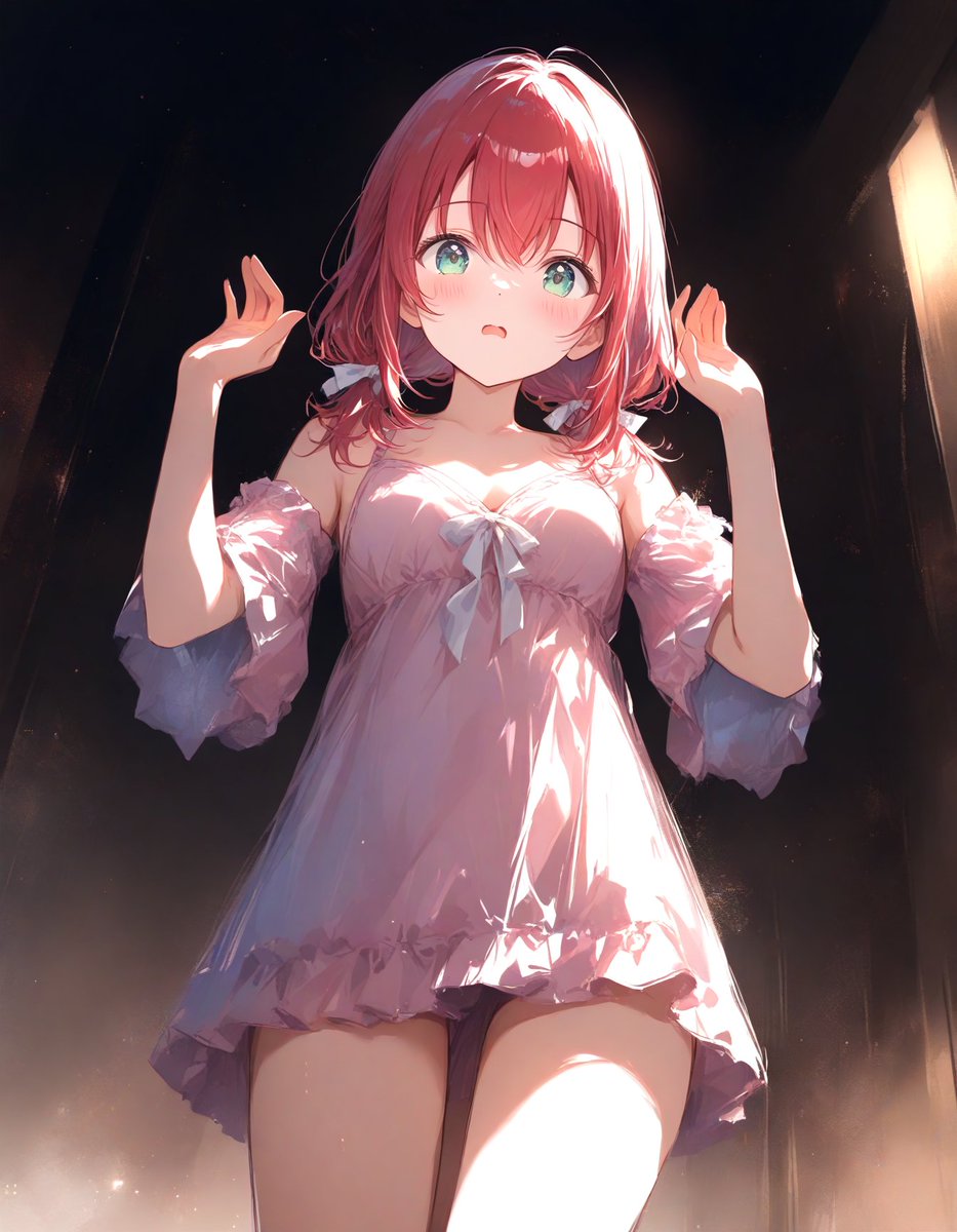 深夜の突然の訪問に驚くルビィちゃん。 早く言いたかったんだよね。ハッピーバースデイ！ （…ｱｯ,ﾃﾞﾝﾜﾔ…
