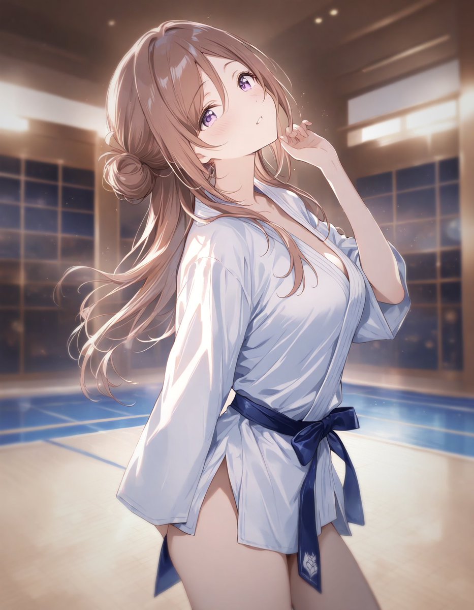 夜の乱取り稽古