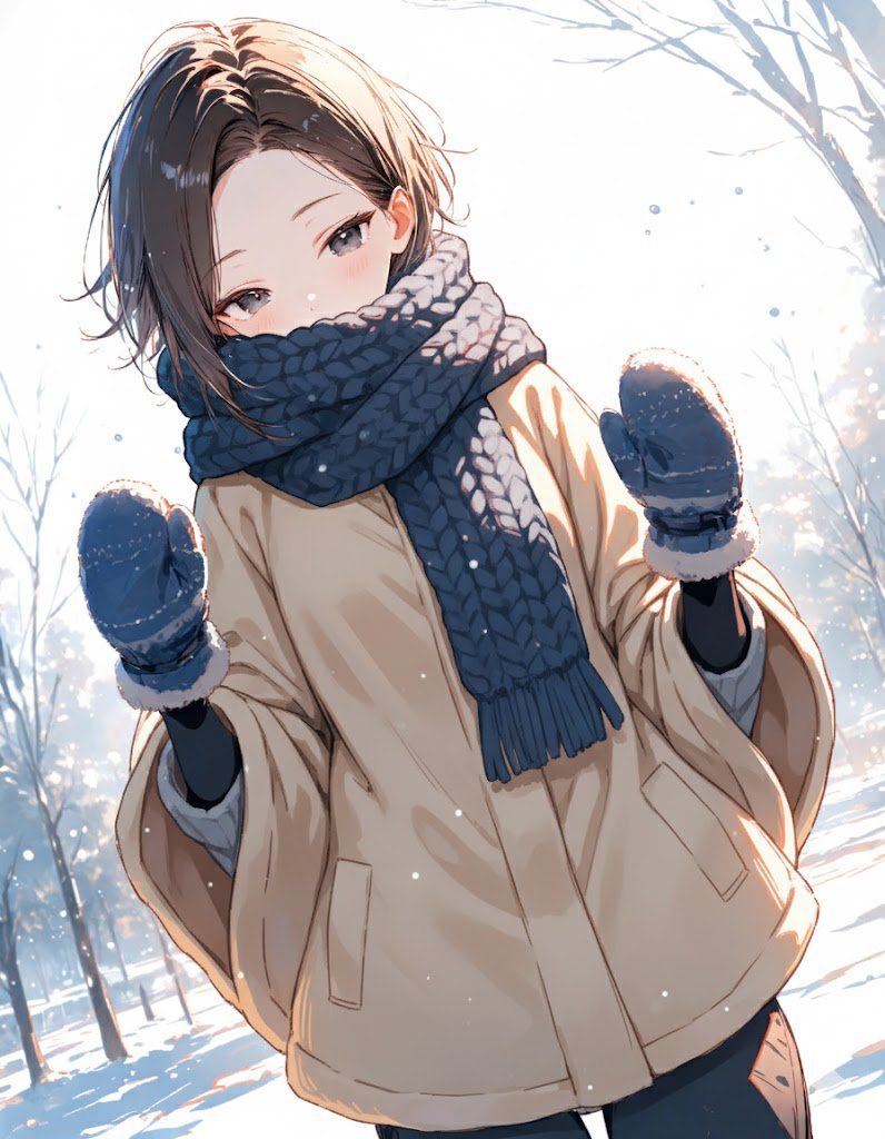 もうちょい着ぶくれさせたい…
