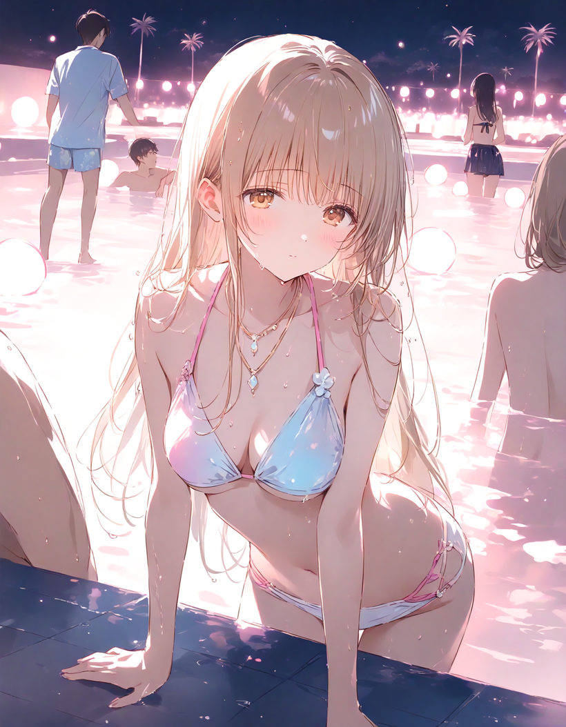 [FREE]天使様とナイトプール(39pics)
