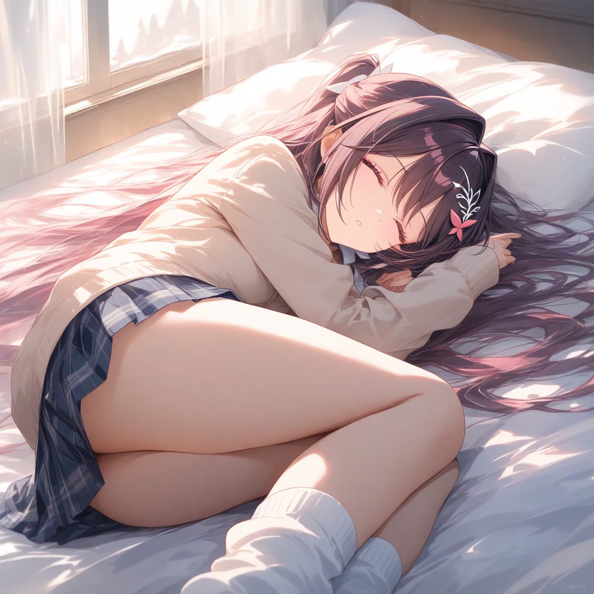 AZKi/hololive おたくクンちで無防備に眠るぎゃるきち