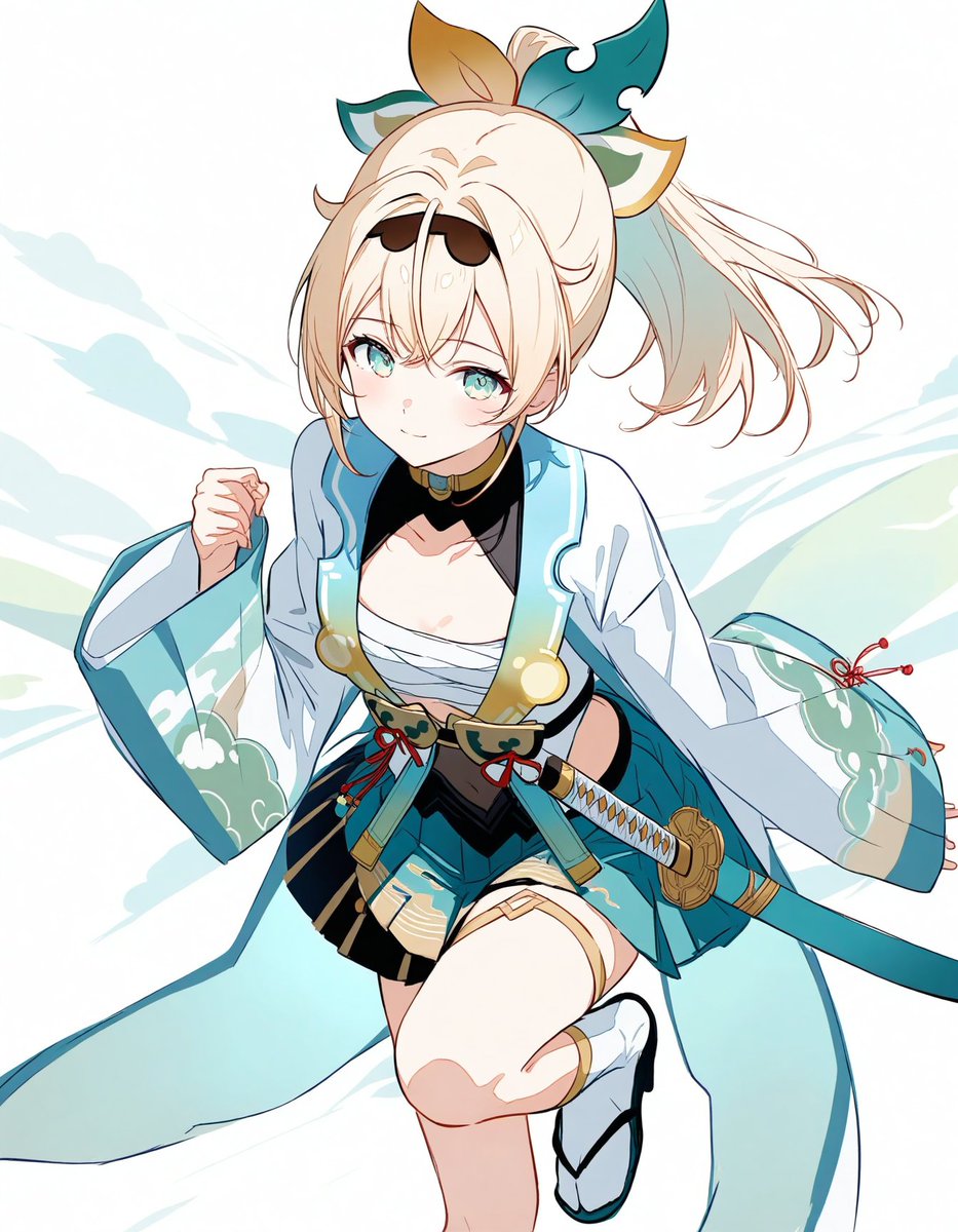 風真いろは/hololive リクあったので。習作です。 巫女侍みたいなの見たことあるかも！ と出してみて…