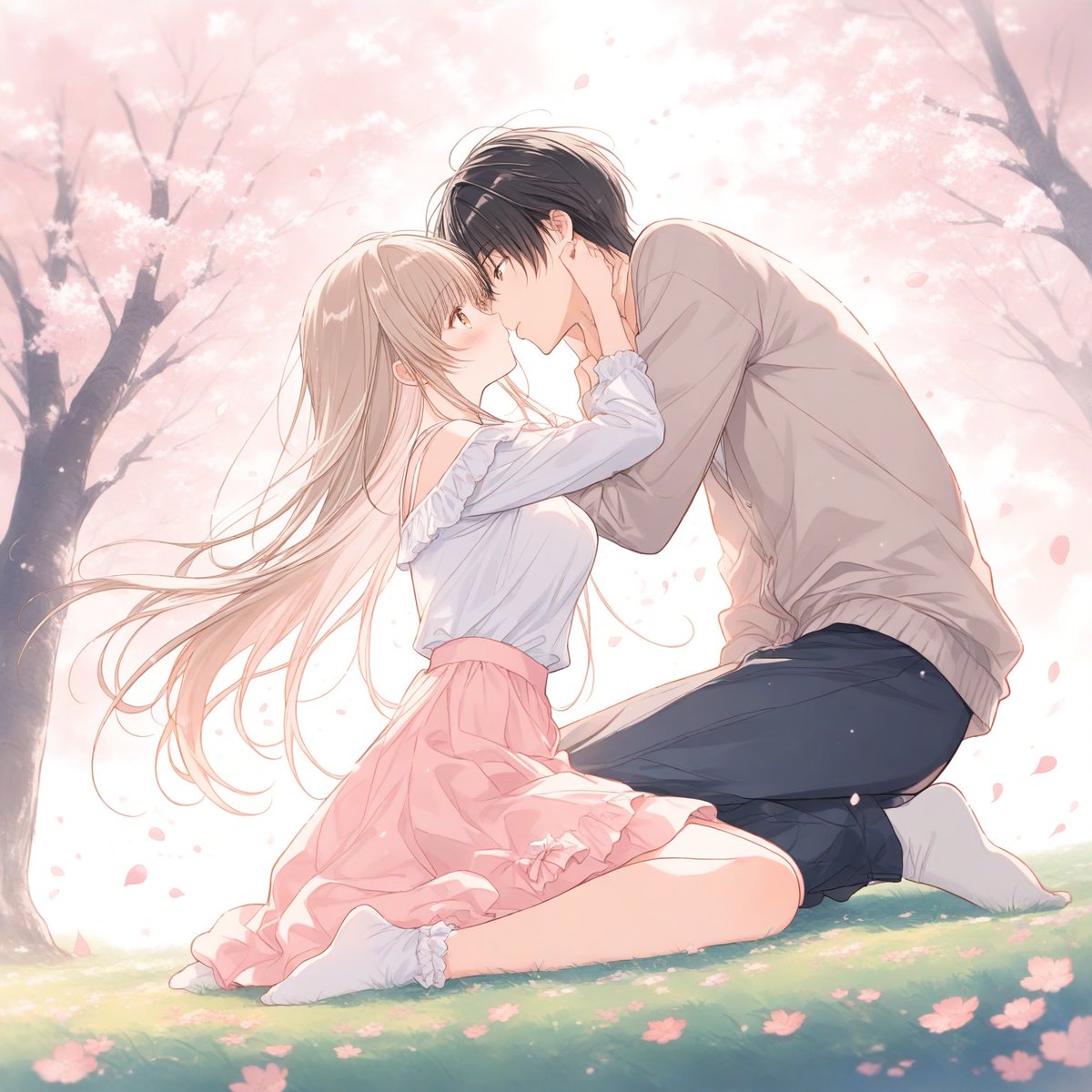 ふたりきりのお花見したいですね。 休日明け頑張っていきましょう。おやすみなさい