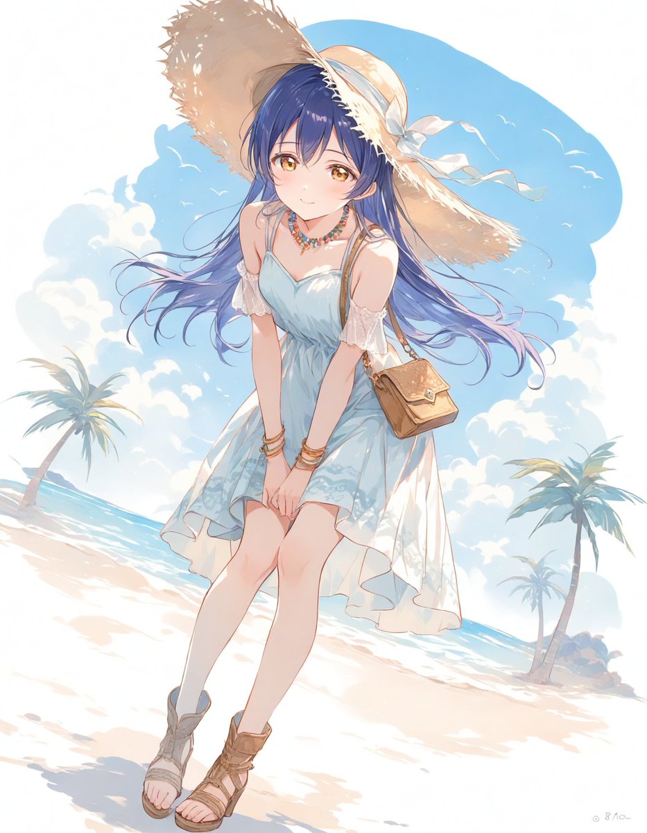 海未ちゃんと南の島へ