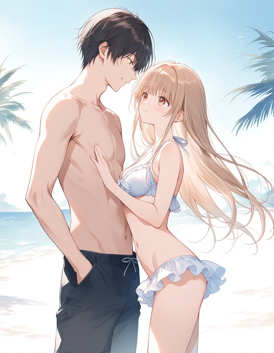 鍛えても筋肉があまり太くならない周くんと、触るのが好きな真昼さん
